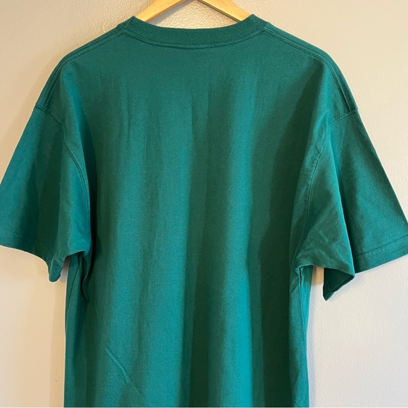 Bugle Boy Men’s Vintage Short Sleeve Green Crewneck Pocket Tee T-shirt L - Picture 9 of 12